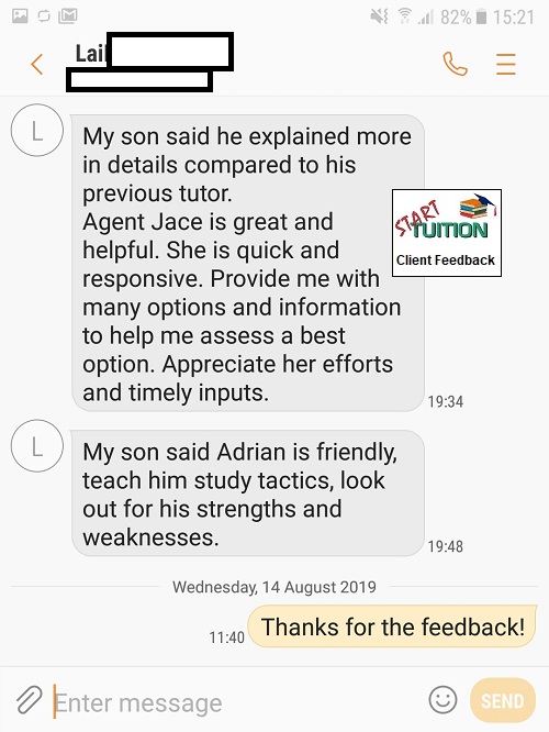 Review from Lai: Jace is great and helpful. She is quick & responsive. Provide me with  many options and information to help me assess a best option. Appreciate her efforts and timely inputs.